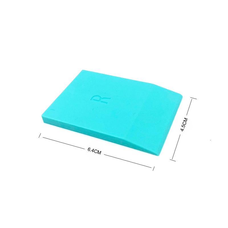 JAJADO 5 Packs Mini Squeegee  Silk Printing Squeegees for Chalk Paste  Self-Adhesive Stencil Screen Scraper Printing Tool Small Squeegee Turquoise Silicone for Transfer Chalk Paint Stencil Ink - Image 3